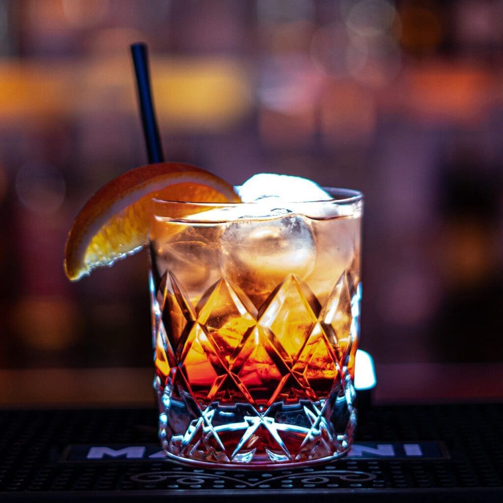 A Manhattan cocktail.