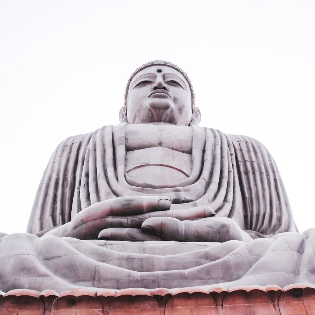 an impressive buddha statue