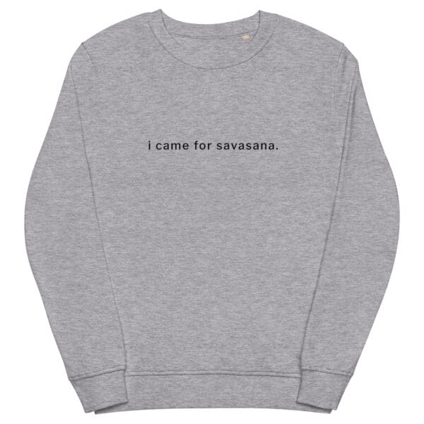 i came for savasana Cozy Yoga Sweatshirt - Image 4