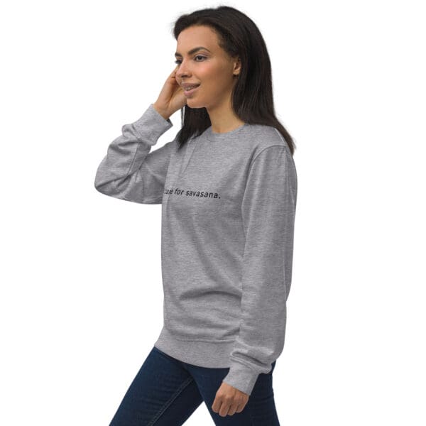 i came for savasana Cozy Yoga Sweatshirt - Image 6