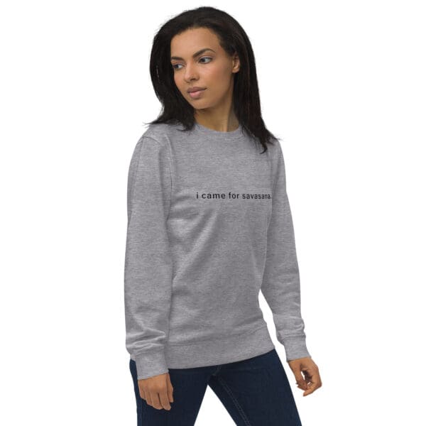 i came for savasana Cozy Yoga Sweatshirt - Image 7